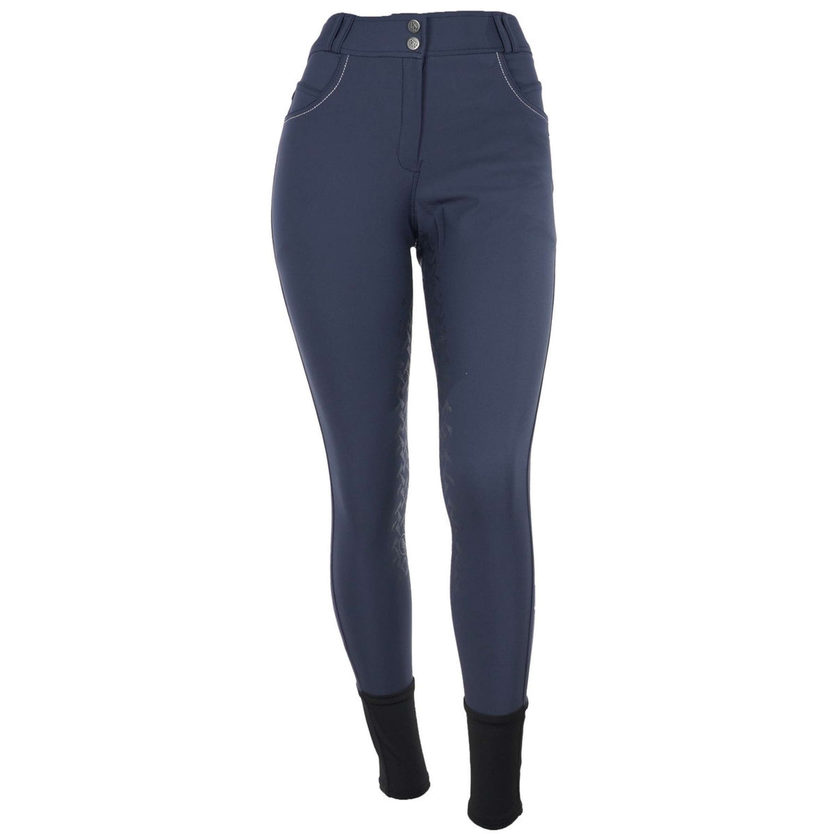 BR Pantalon d'Équitation BRPS Cathrine Silicone Fond de Peau Blueberry