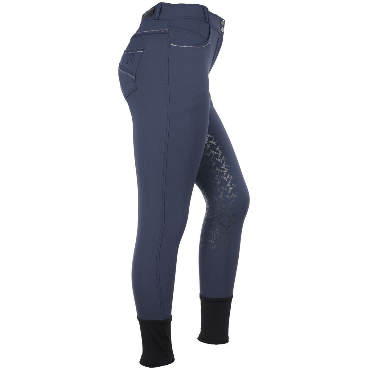 BR Pantalon d'Équitation BRPS Cathrine Silicone Fond de Peau Blueberry