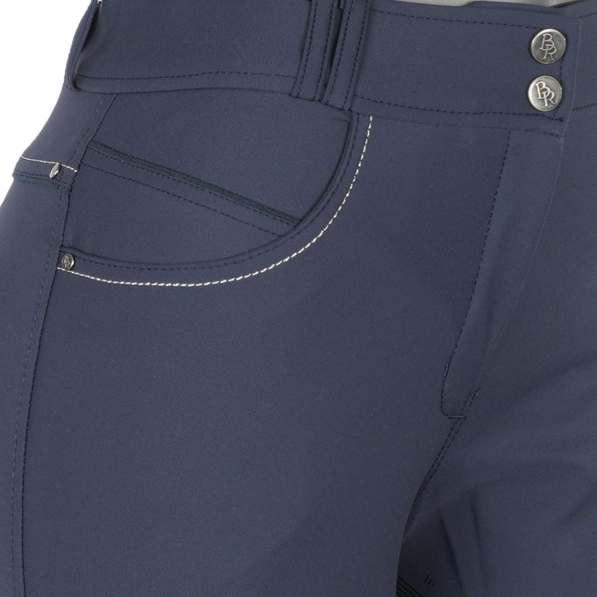 BR Pantalon d'Équitation BRPS Cathrine Silicone Fond de Peau Blueberry