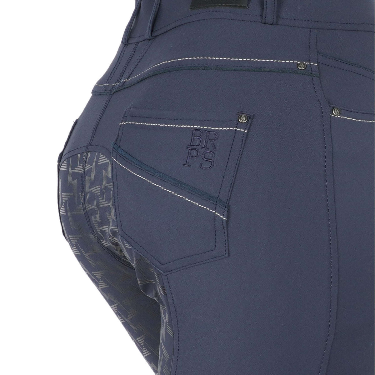 BR Pantalon d'Équitation BRPS Cathrine Silicone Fond de Peau Blueberry