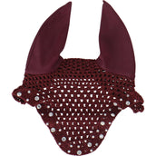 HB Bonnet Anti-Mouches met Trydac Swarovski steentjes Bordeaux