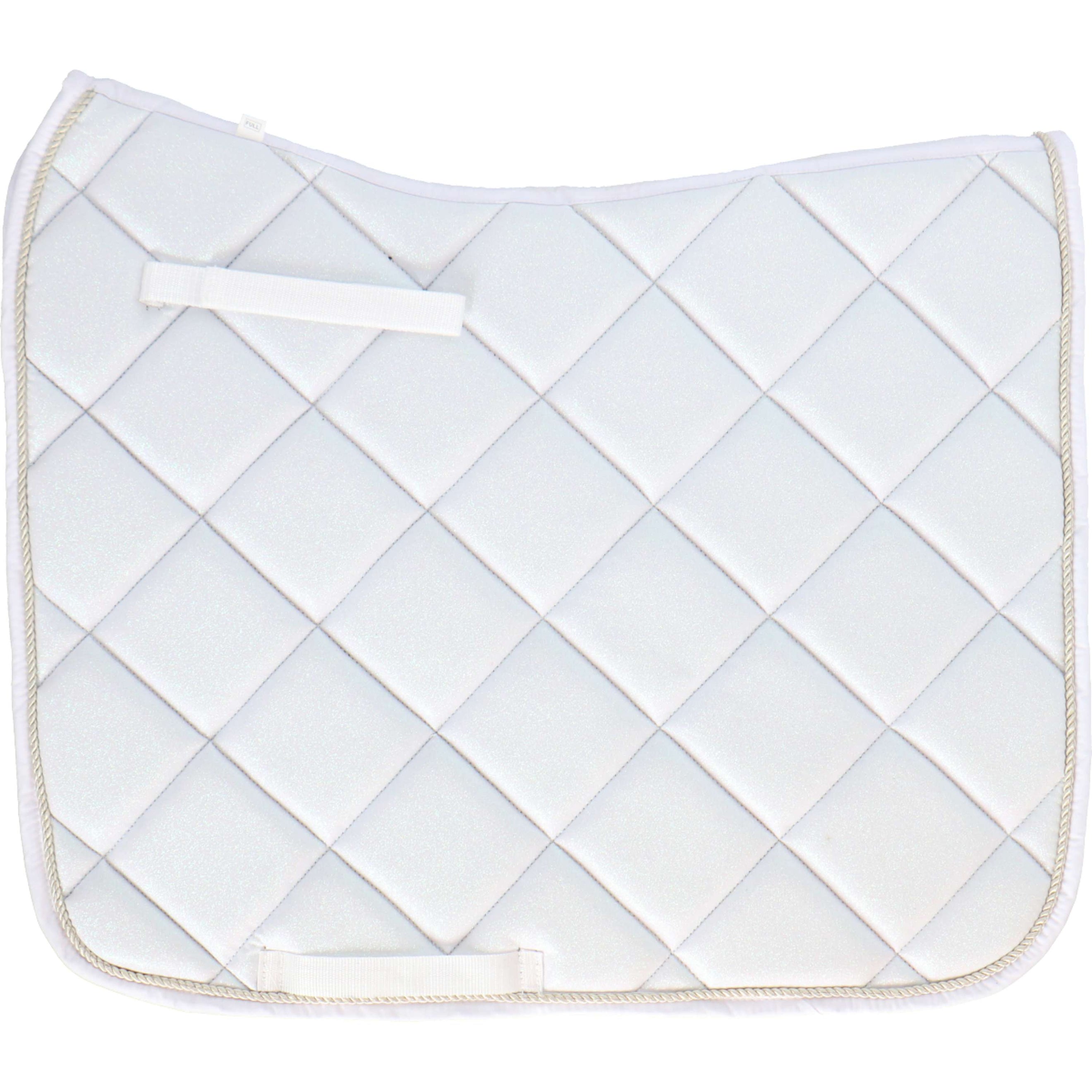 HB Tapis de Selle Sparkling Glitter Dressage Blanc