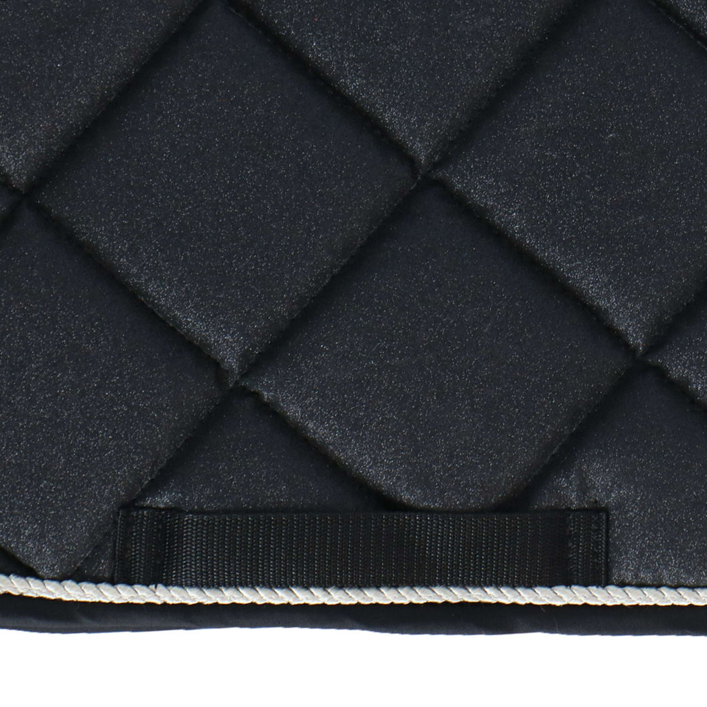 HB Tapis de Selle Sparkling Glitter Dressage Noir