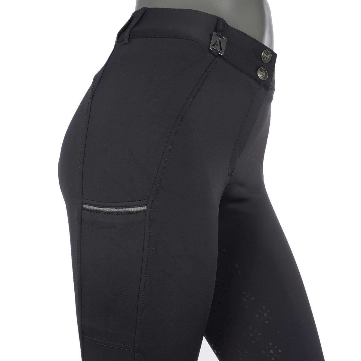 ANKY Pantalon d'Équitation Prime Femme Partie Siege en Silicone Noir