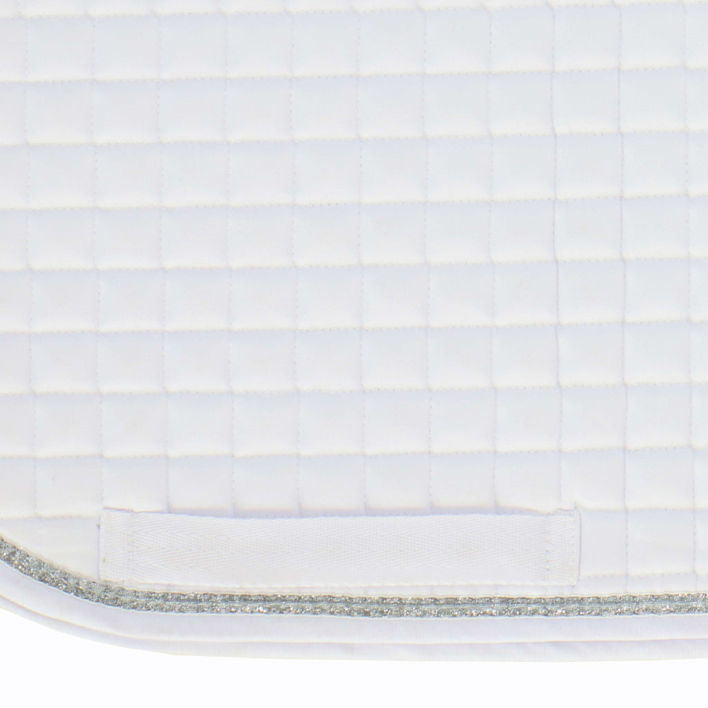 Riding World Tapis de Selle Girly Dressage Blanc