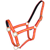 Norton Licol Nylon avec Doublure en Cuir Rouge/Jaune