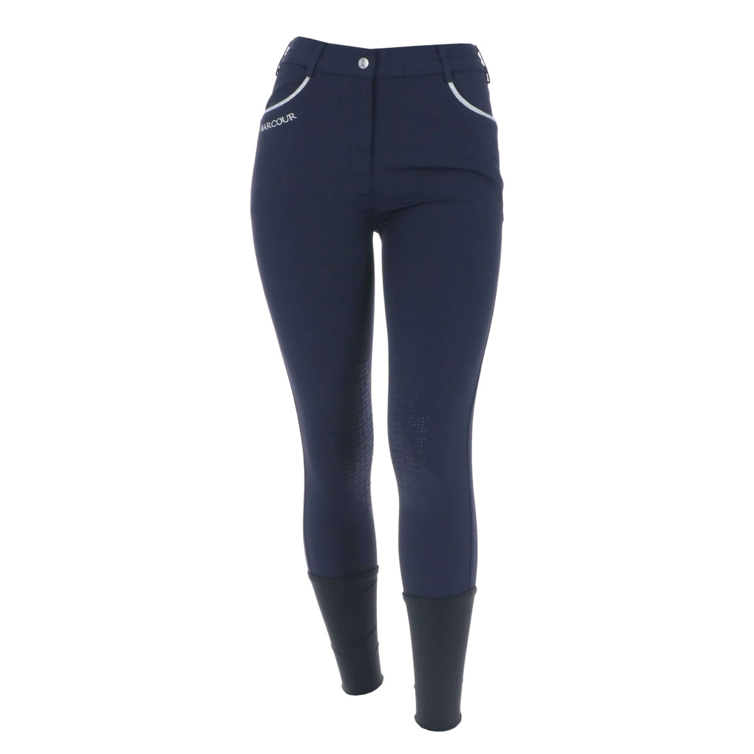 Harcour Pantalon d'Équitation Jaltika Fix System Grip Marin