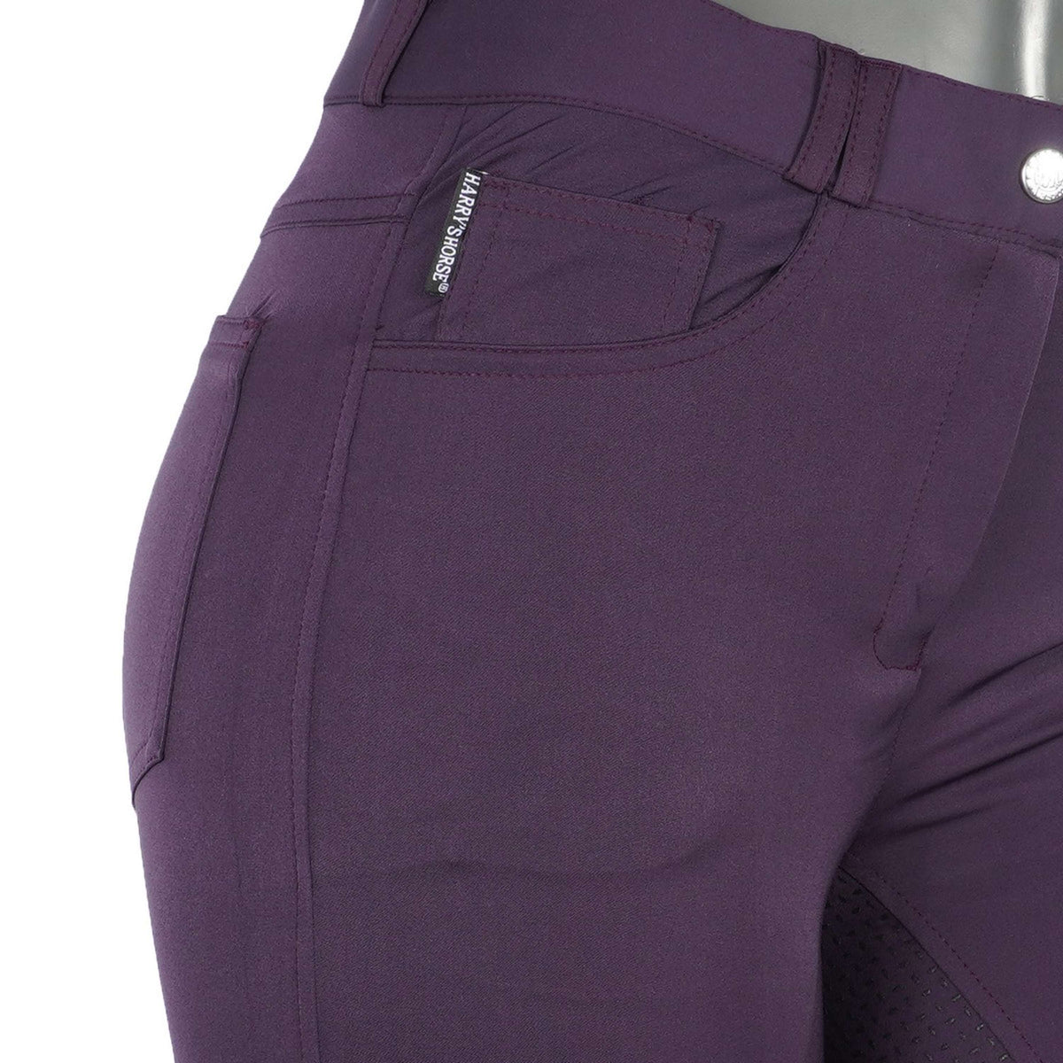 Harry's Horse Pantalon d'Équitation Redwood Full Grip Violet