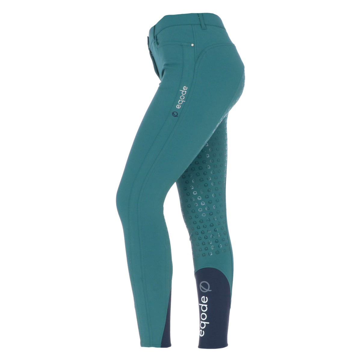 EQODE by Equiline Pantalon d'Équitation Donna Full Grip Vert