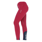 EQODE by Equiline Pantalon d'Équitation Donna Full Grip Cerise