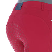 EQODE by Equiline Pantalon d'Équitation Donna Full Grip Cerise