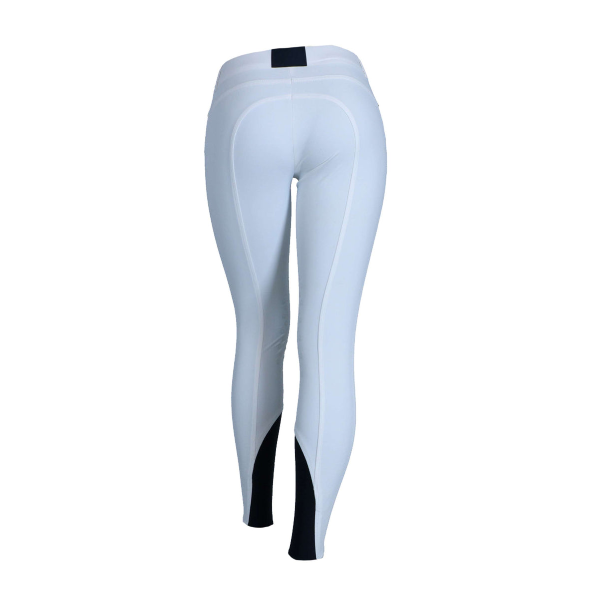 EQODE by Equiline Pantalon d'Équitation Donna Prise de Genou Blanc