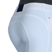 EQODE by Equiline Pantalon d'Équitation Donna Prise de Genou Blanc