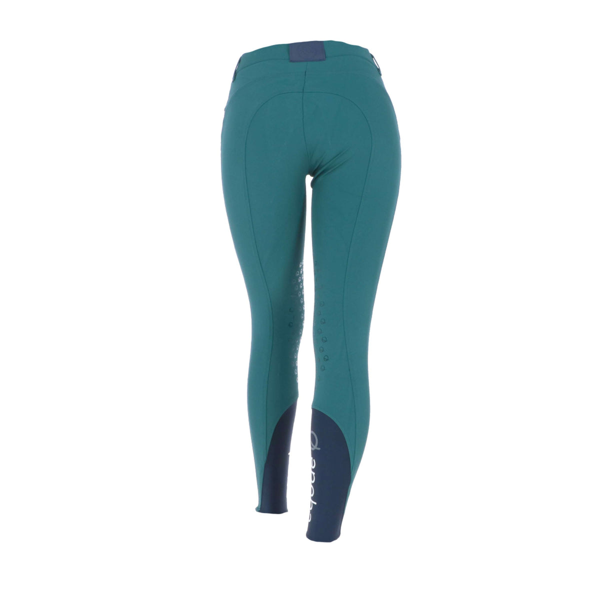 EQODE by Equiline Pantalon d'Équitation Donna Prise de Genou Vert