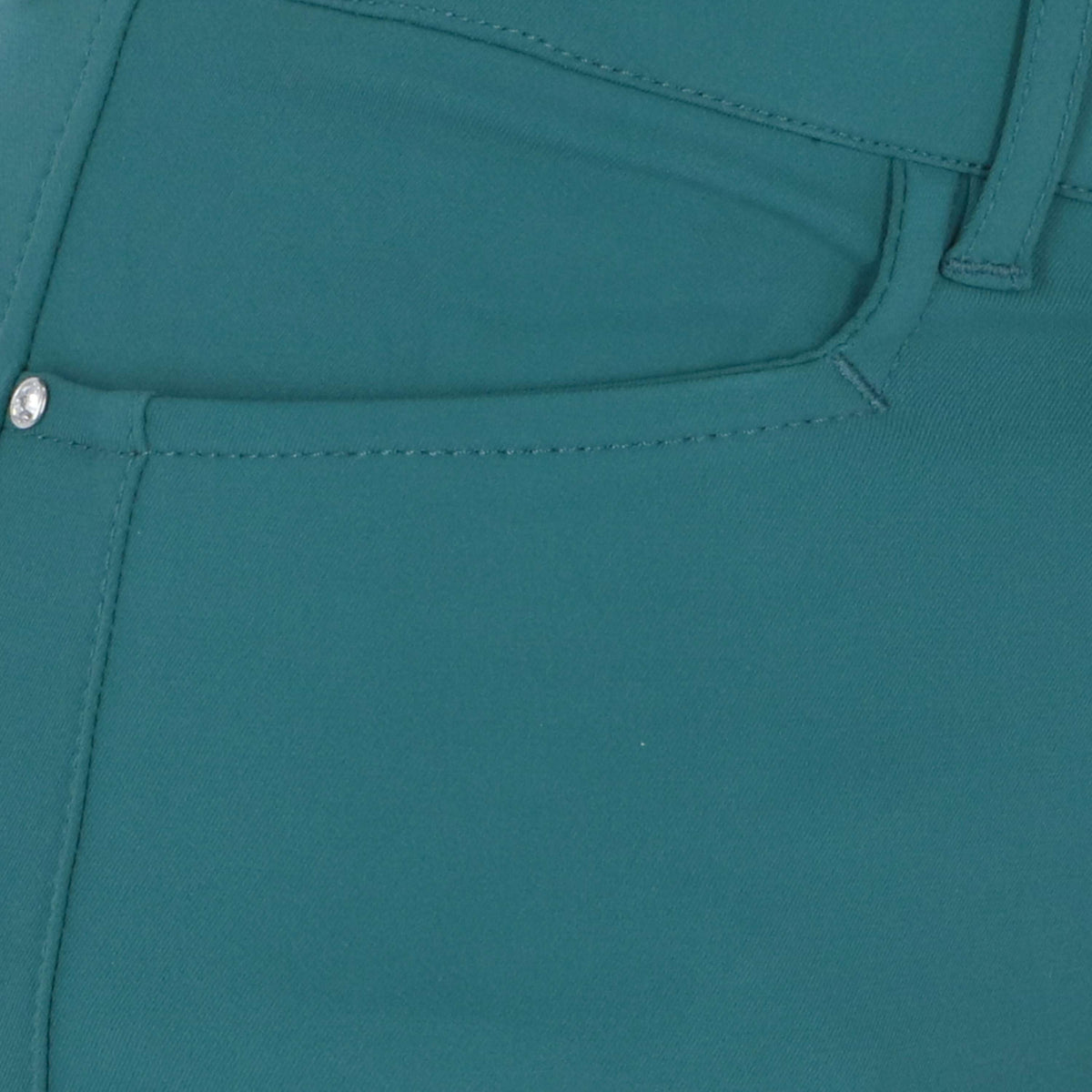 EQODE by Equiline Pantalon d'Équitation Donna Prise de Genou Vert