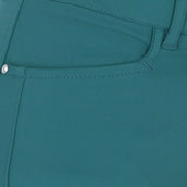 EQODE by Equiline Pantalon d'Équitation Donna Prise de Genou Vert