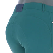 EQODE by Equiline Pantalon d'Équitation Donna Prise de Genou Vert