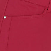 EQODE by Equiline Pantalon d'Équitation Donna Prise de Genou Cerise