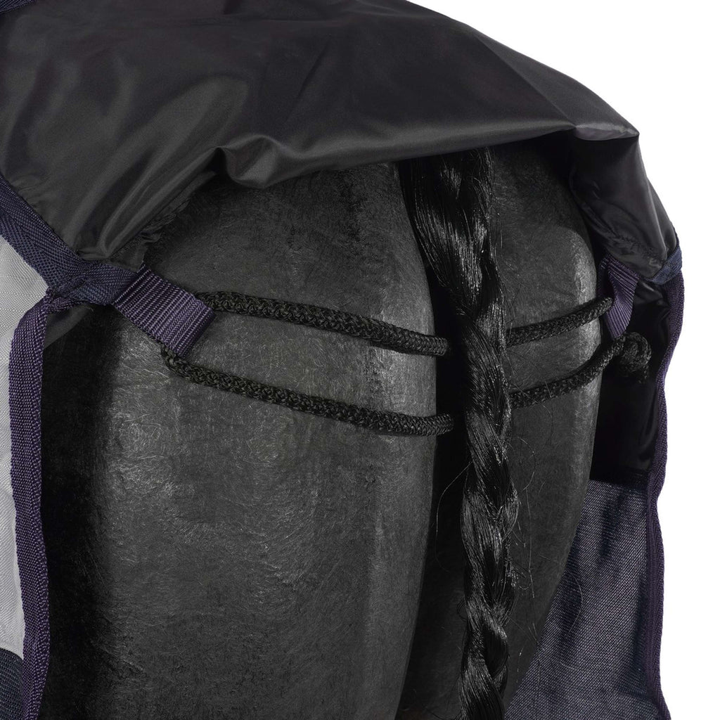 HKM Couverture Anti-Mouches Rain Bleu Foncé/Gris