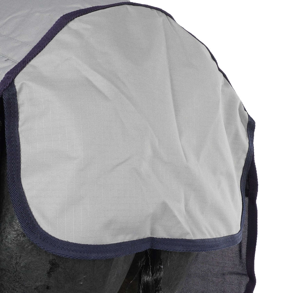 HKM Couverture Anti-Mouches Rain Bleu Foncé/Gris