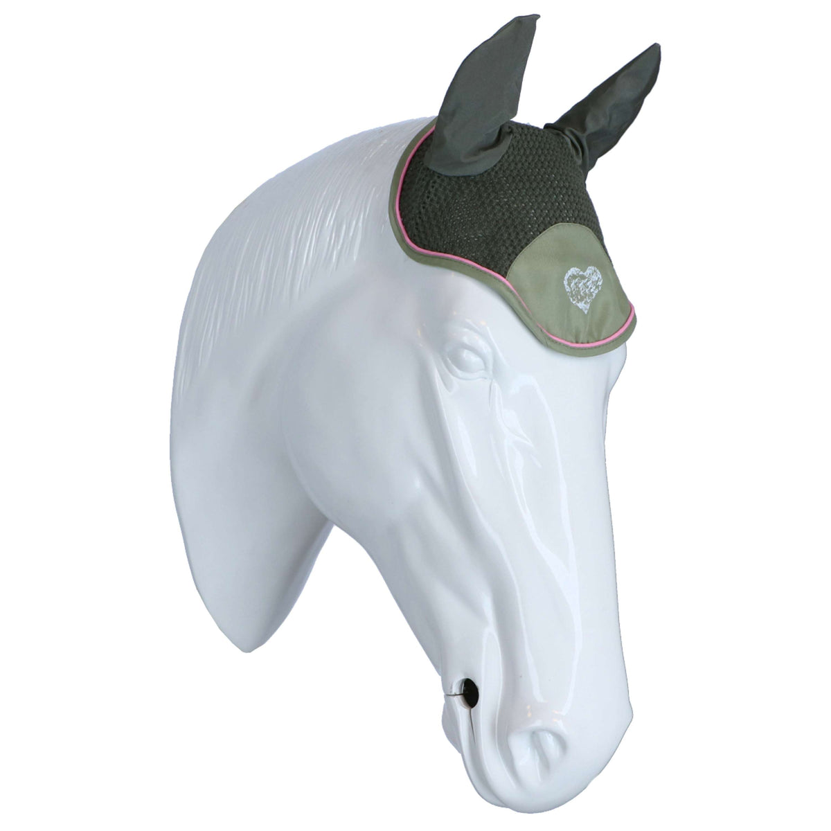 HKM Bonnet Anti-mouches Horse Spirit Gris Vert