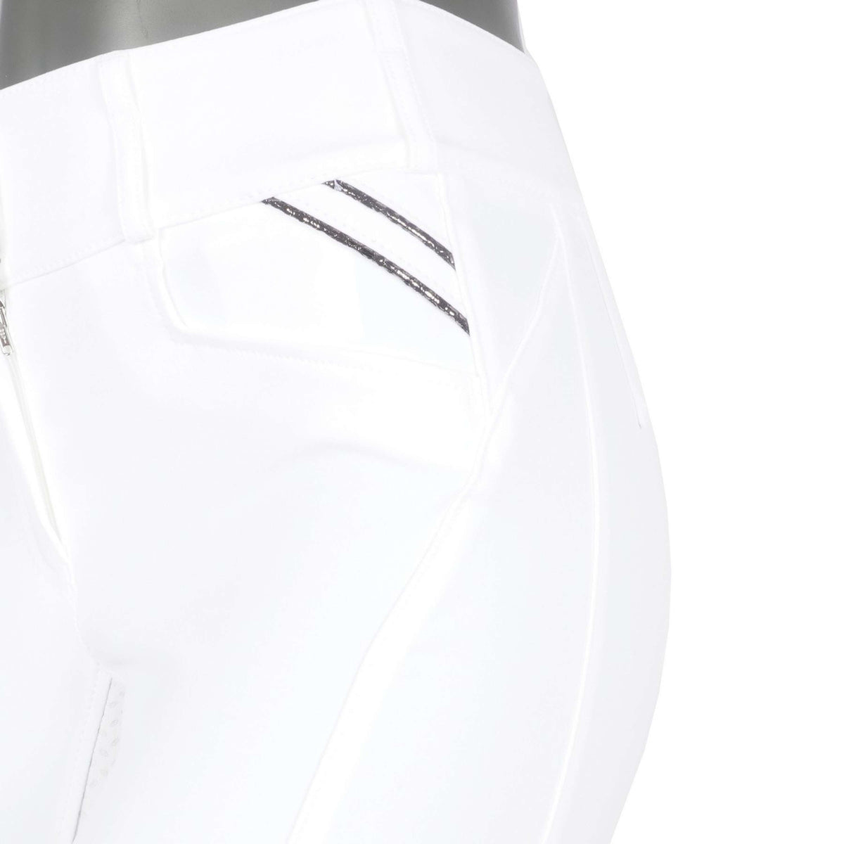 Pikeur Pantalon d'Équitation Candela glamor Full Grip Blanc