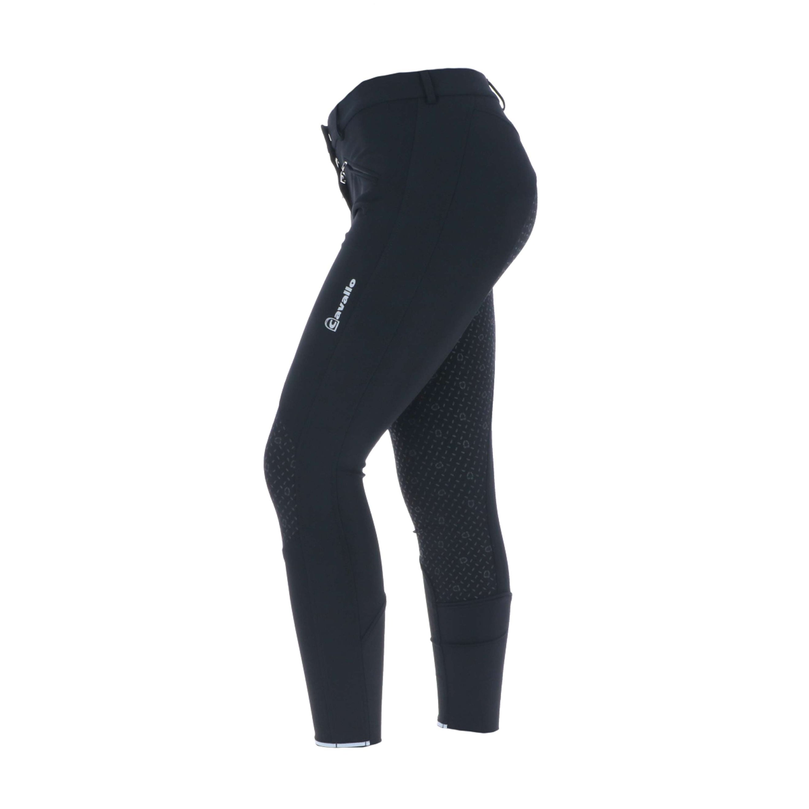 Cavallo Pantalon d'Équitation Softshell CavalCaja Grip Noir Cavallo Pantalon d'Équitation Softshell CavalCaja Grip Noir