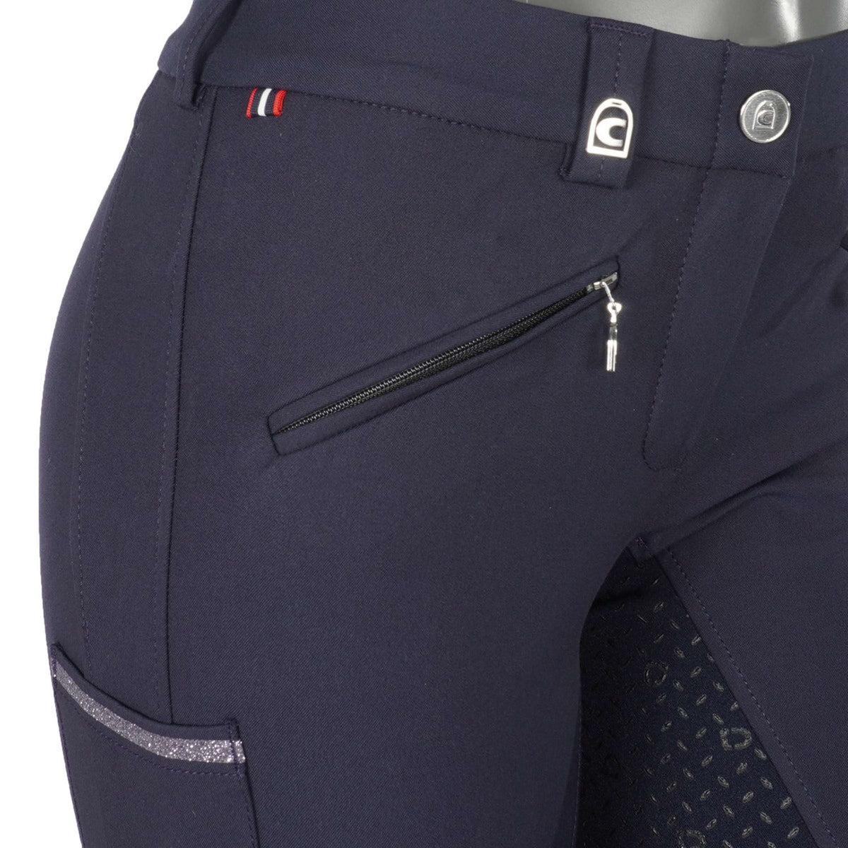 Cavallo Pantalon d'Équitation Caja Grip Mobile Bleu Foncé