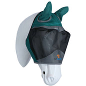 Shires Masque Anti-Mouches Deluxe avec Oreilles Vert