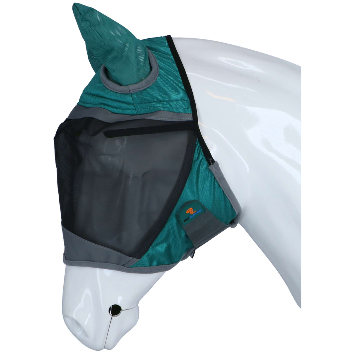 Shires Masque Anti-Mouches Deluxe avec Oreilles Vert