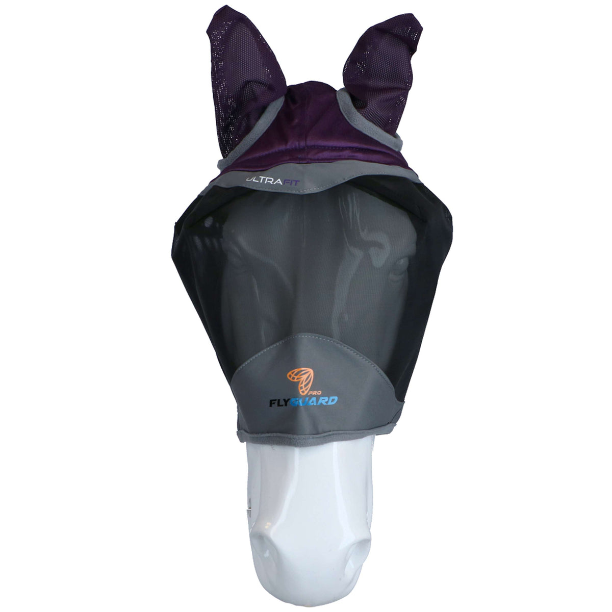 Shires Masque Anti-Mouches Deluxe avec Oreilles Violet