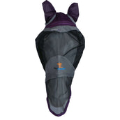 Shires Masque Anti-Mouches Deluxe avec Oreilles et Nez Violet