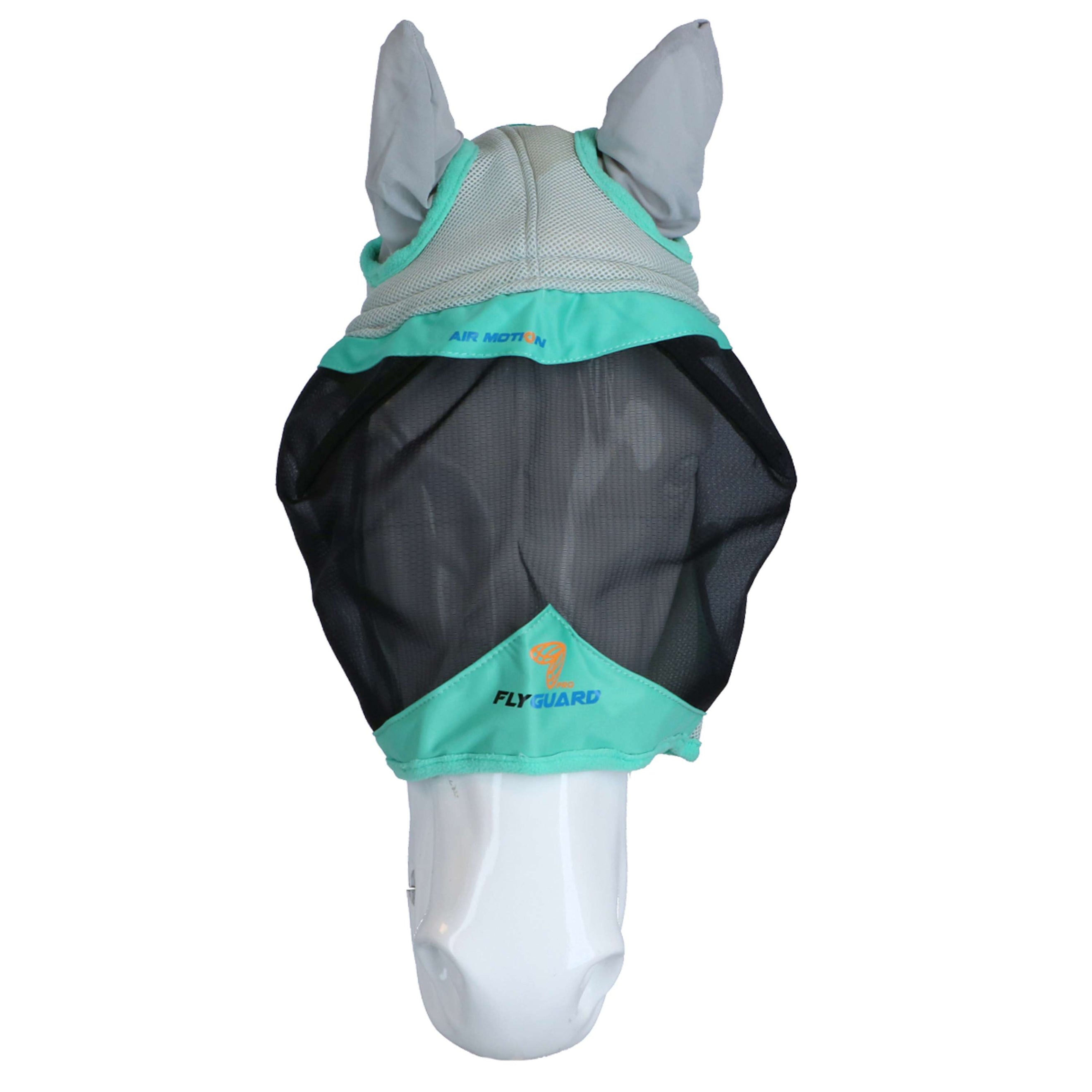 Shires Masque Anti-Mouches Air Motion avec Oreilles Aqua Shires Masque Anti-Mouches Air Motion avec Oreilles Aqua
