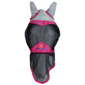 Shires Masque Anti-Mouches Air Motion avec Oreilles et Nez Rose