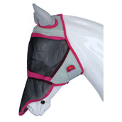 Shires Masque Anti-Mouches Air Motion avec Oreilles et Nez Rose