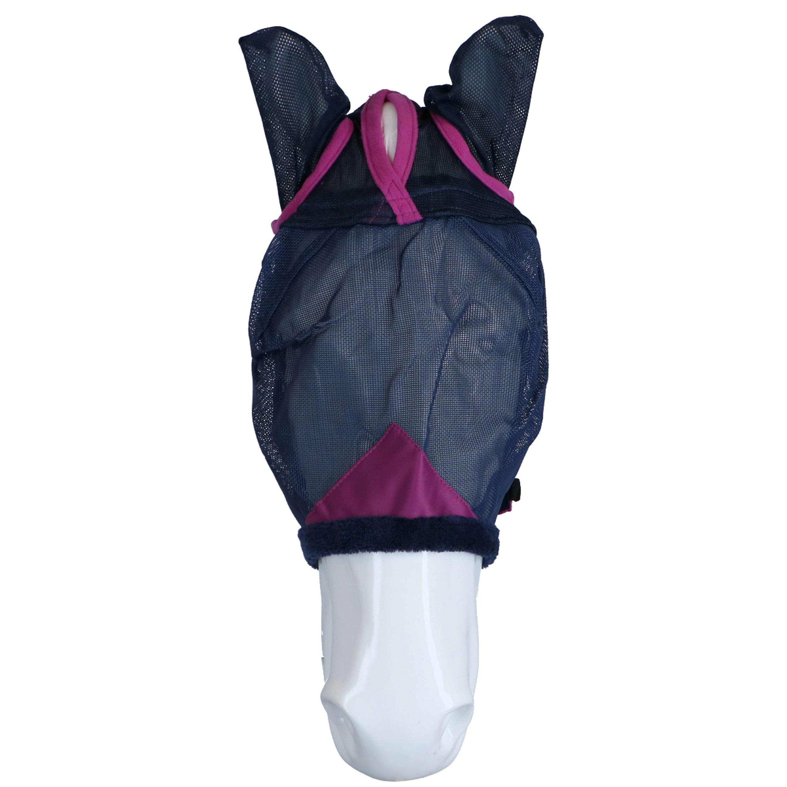 Weatherbeeta Masque Anti-Mouches Comfitec Deluxe Durable Mesh avec Oreilles marine/violet