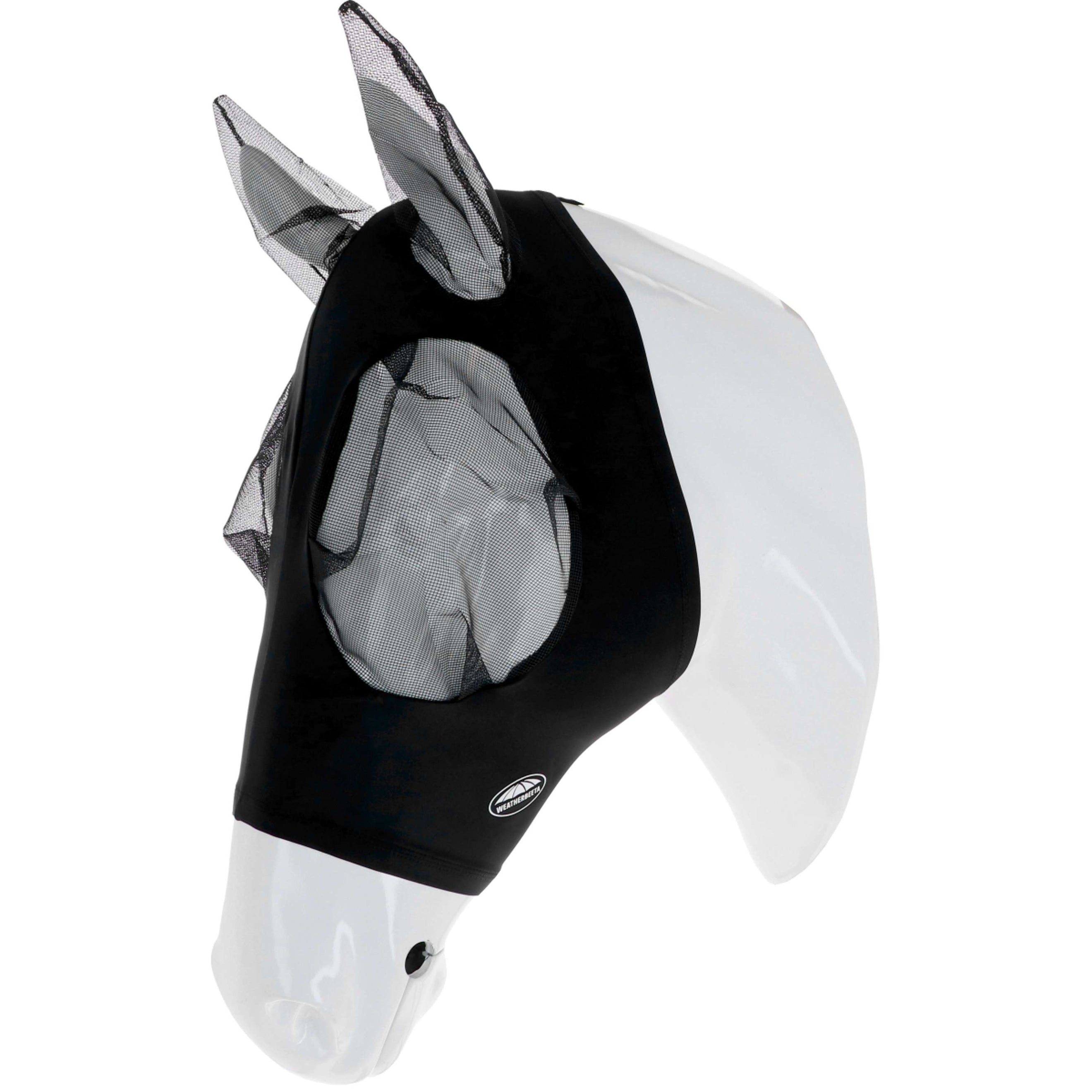 WeatherBeeta Masque Anti-Mouches Deluxe Stretch Bug avec Oreilles Noir