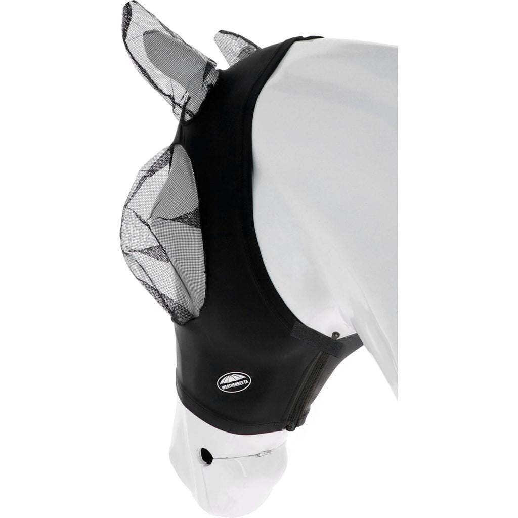 WeatherBeeta Masque Anti-Mouches Deluxe Stretch Bug avec Oreilles Noir