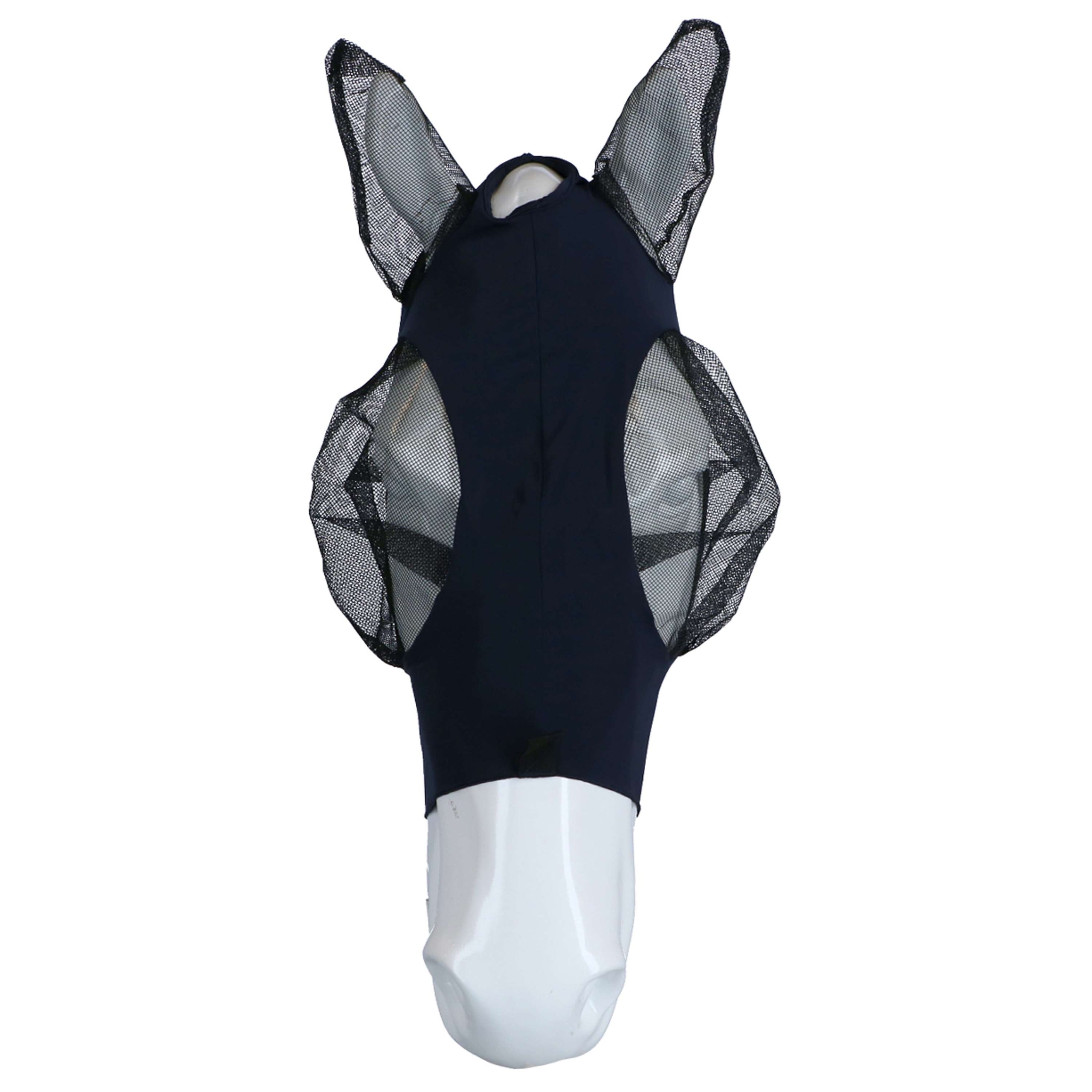 Weatherbeeta Masque Anti-Mouches Deluxe Stretch Bug avec Oreilles Marin/Noir