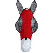 Weatherbeeta Masque Anti-Mouches Deluxe Stretch Bug avec Oreilles Rouge/Noir