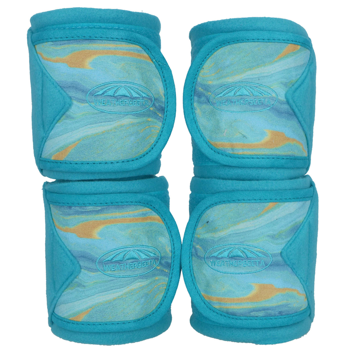 Weatherbeeta Bandages Fleece Swirl Marble 4 Pieces Bleu/Orange