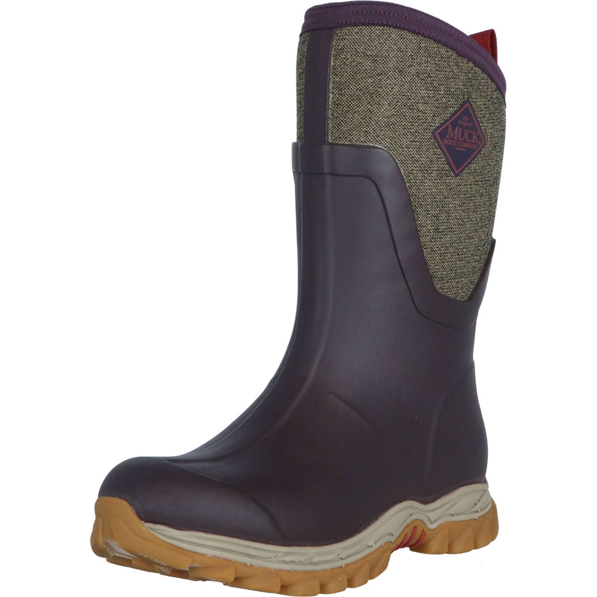 Muck Boot Arctic Sport II Mid Femme Bordeaux/Tweed