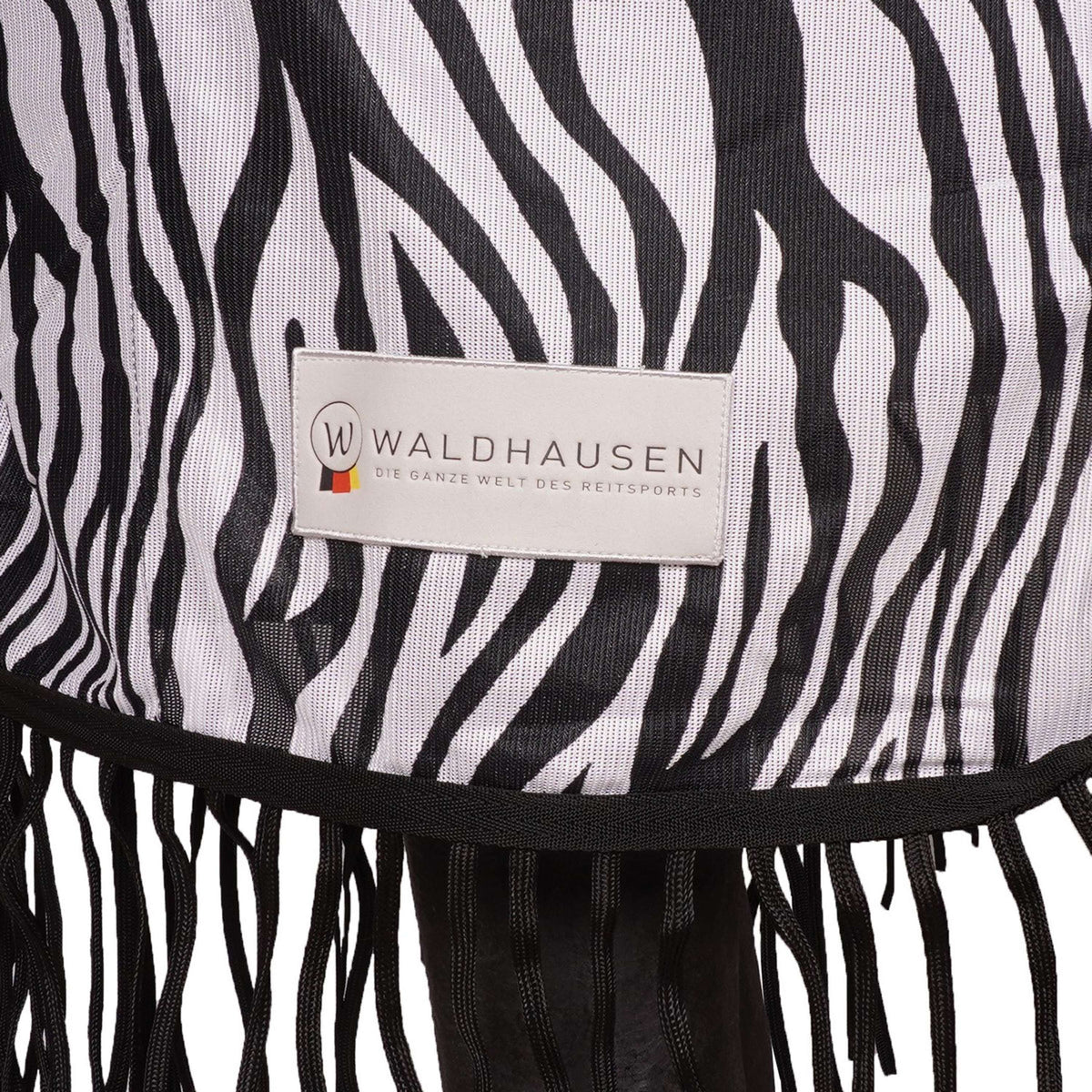 Waldhausen Couvre-reins Anti-Mouches Zebra avec Franges Zebra