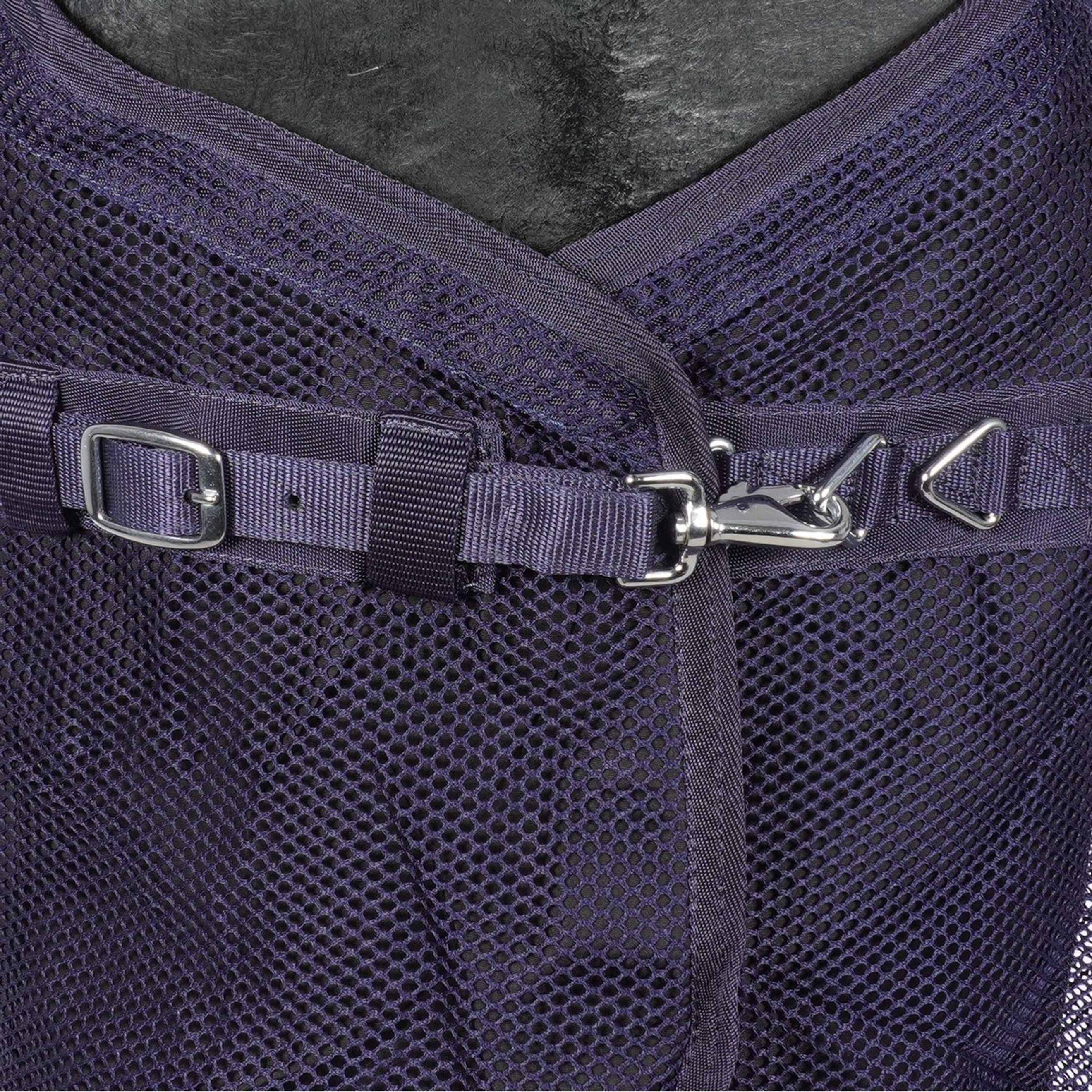 Waldhausen Couverture Anti-Mouches Comfort avec Sursangles Croisées Nightblue Waldhausen Couverture Anti-Mouches Comfort avec Sursangles Croisées Nightblue