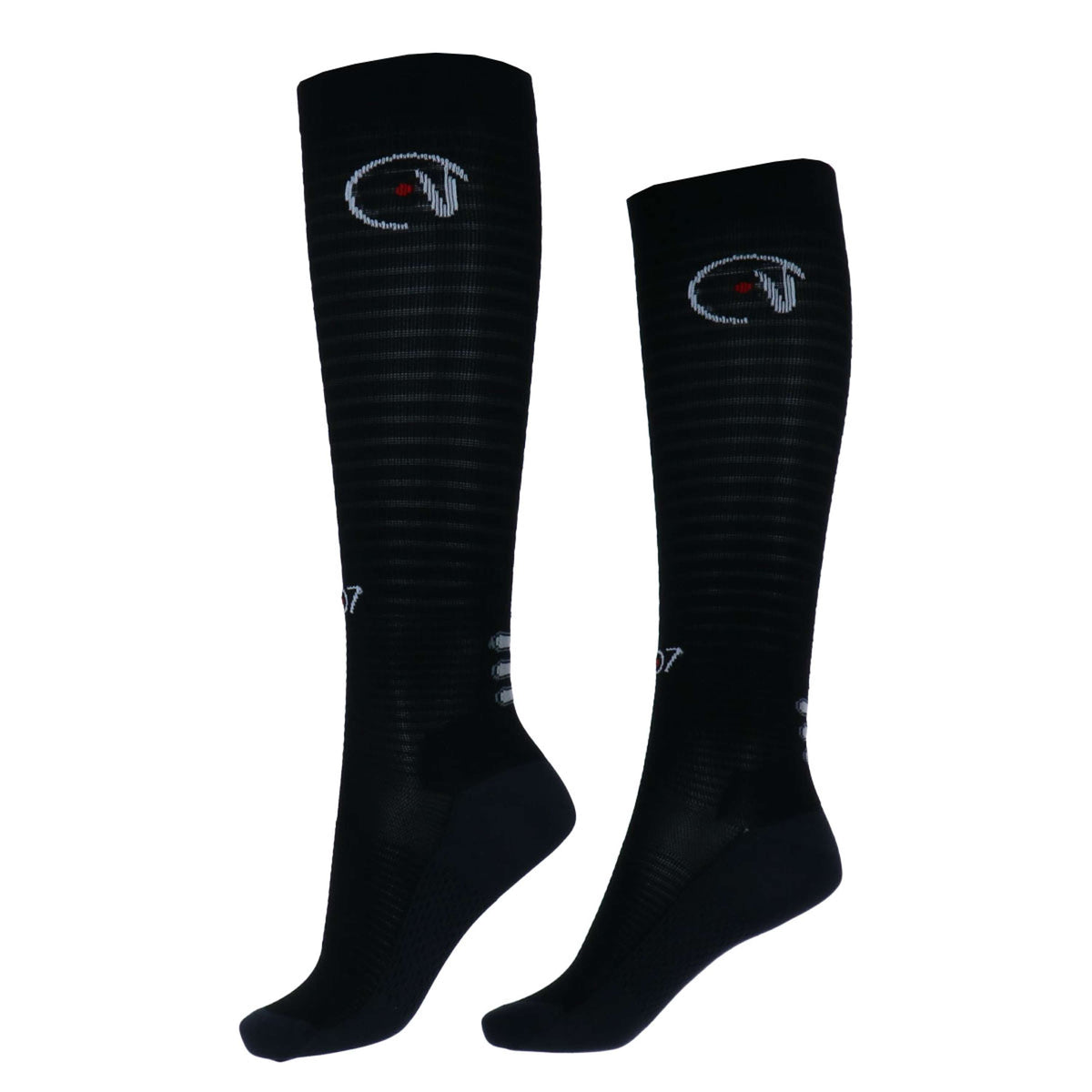 Ego7 Chaussettes d'Équitation Air Noir