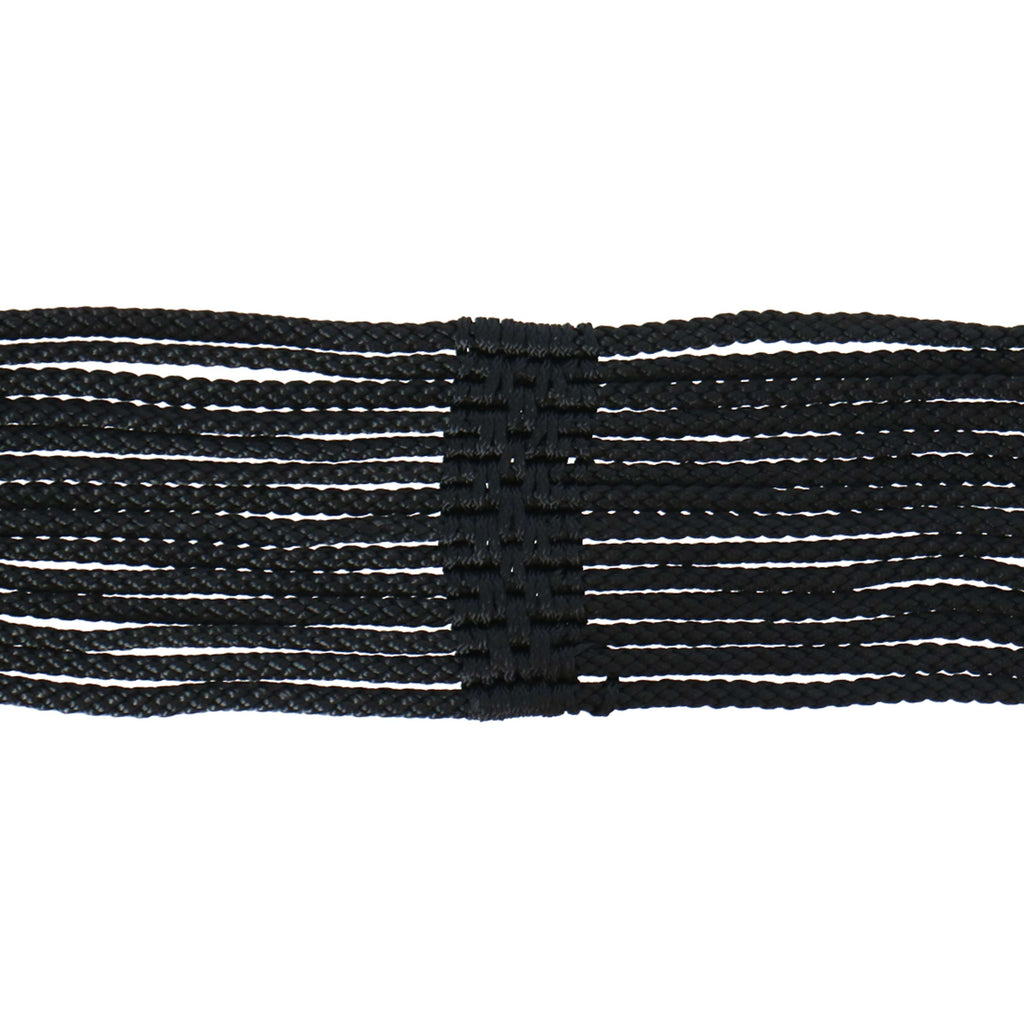 Stübben Sangle de Cordon avec Boucles en Acier Inoxydable Rembourrées Noir