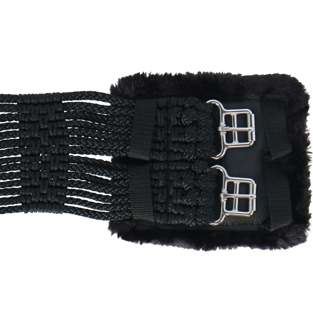 Stübben Sangle de Cordon avec Boucles en Acier Inoxydable Rembourrées Noir