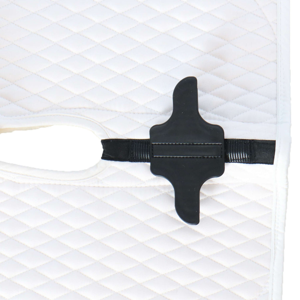 Stübben Tapis de Selle Streamline Dressage Peau dÁgneau Blanc