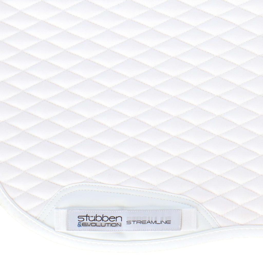 Stübben Tapis de Selle Streamline Dressage Peau dÁgneau Blanc