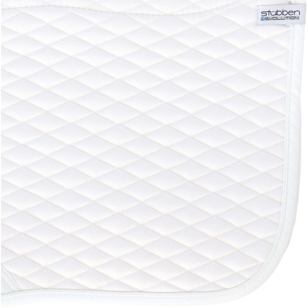 Stübben Tapis de Selle Streamline Dressage Peau dÁgneau Blanc